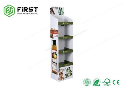 China Folding Custom Made Full Printing Shop Retail Shampoo Cardboard Floor Display for sale