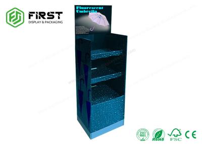 China CMYK Printing foldable Corrugated Cardboard Display Stand With Custom Color Print for sale