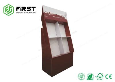 Cina CMYK ha stampato la vendita al dettaglio ondulata di pop-up visualizza il banco di mostra leggero del pavimento del cartone in vendita