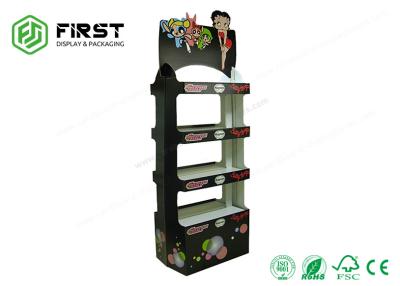China Retail Cardboard Shelf Display Promotion Corrugated Cardboard Shipper Floor Display Rack for sale