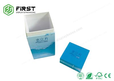 China CMYK azul que imprime a durabilidade alta do revestimento lustroso dobrável das caixas de presente para o vinho à venda