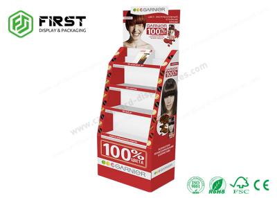 China POS Stand Up Cardboard Display K6 Corrugated Board Material CMYK Printing for sale
