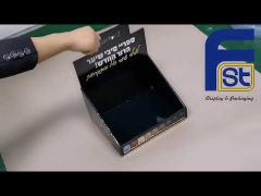 OEM Custom Foldable PDQ Corrugated Cardboard Counter Display Box