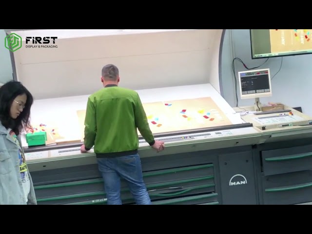 Paper product printing production process factory display