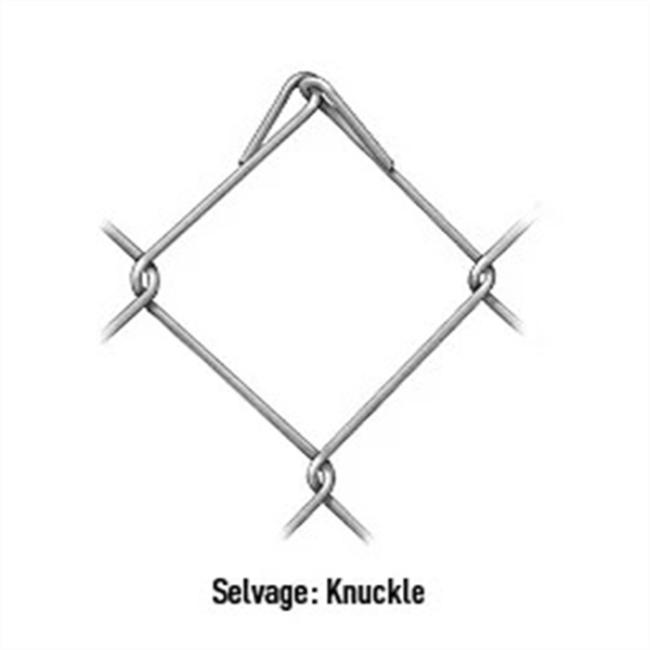 Chain link fence twisted edge design