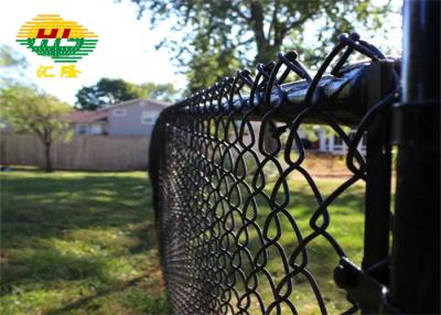 China Galvanized Steel Chain Link Fence Fabric 11.5 Gauge Mesh Size 2.375 Inch for sale