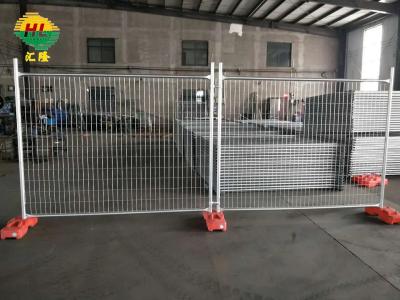 China Easily Assembled Australian Temporary Fencing Outdoor Metal Steel Silver Security Panels for sale