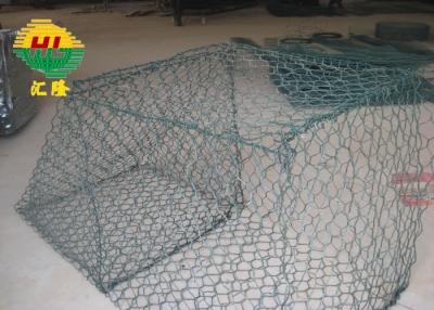 China Heavy Galvanized Pvc Coated Gabion Stone Cage Basket Retaining Wall for sale