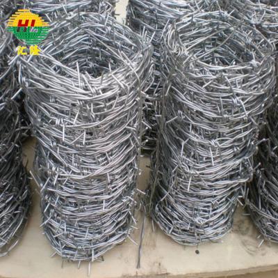 China Non Alloy Galvanized Barbed Wire Hot Dipped Single Strand Barb Type Steel for sale