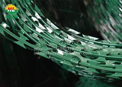 China 300mm Concertina Barbed Wire , HUILONG 2.8mm Barbed Wire And Razor Wire for sale