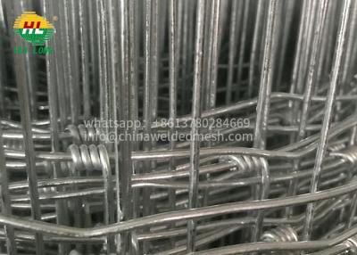 China Hot Dipped Galvanized 2mm Wire Grassland Steel Woven Hinge Joint Wire Mesh Field Fence, Cattle Fence & Horse Fence for sale
