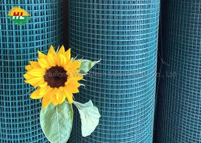 China Grünes PVC beschichtete 1/2in x 48in x 100ft beschichtenden Draht-Zaun PVCs, für das Fechten um Hühnerstall, Lauf und Gärten zu verkaufen