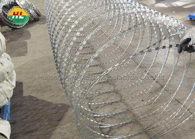 China Hot Dipped Galvanized Concertina Fencing Wire Double Loop With Clips 450mm for sale