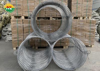 中国 三重の繊維アコーディオン式かみそりの障壁の安全のための1500MPAを鉄条網 販売のため