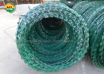 China Razor Concertina Wire Galvanised Steel Garden Fence Helical Barbed Wire Coiled Concertina Type Security for sale