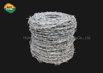 China 18 Gauge Galvanized Barbed Wire , Anti Theft Double Twisted Barbed Wire for sale