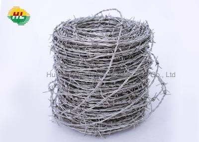 China BWG16 Galvanized Barbed Wire , 1.8mm Razor Wire Roll 200m  Coil Length for sale