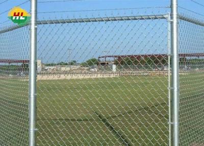 China 2mtr X 25mtr Galvanised Chain Link Fencing 50mm X 50mm Mesh 9 Gauge for sale