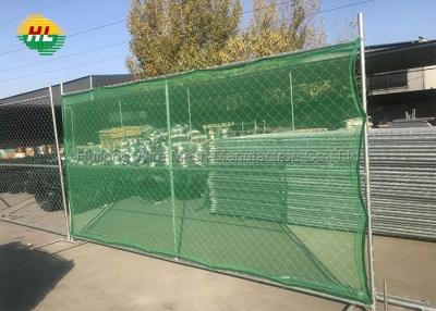 China Length 20m Chain Link Wire Fence , PVC Coated Temporary Diamond Mesh Fencing for sale