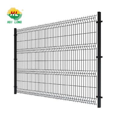 China Triangle Bending Welded Mesh Fence , PVC Coated 3d Curved Wire Mesh Fence for sale