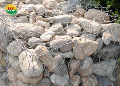 China Double Twist Gabion Hexagonal Wire Mesh 3mm For Coastal Defences for sale