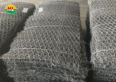 China 2x1x0.5m Gabion Box Wire Mesh , PE coated Retaining Wall Mesh Cages for sale