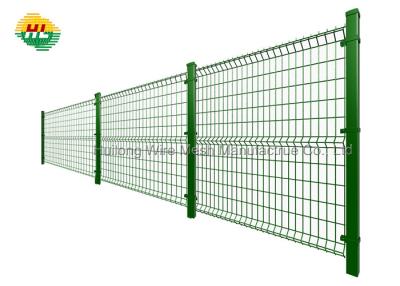 China School Site 3D Welded Mesh Fence , 55x100mm Mesh Security Fencing for sale