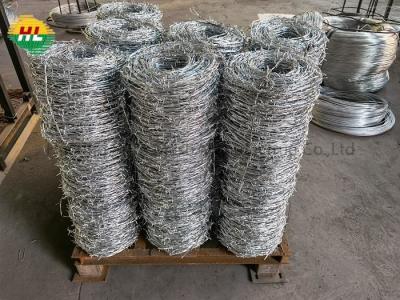 China 2.5mm Double Twist Barbed Wire High Tensile Galvanized Steel Razor Wire for sale