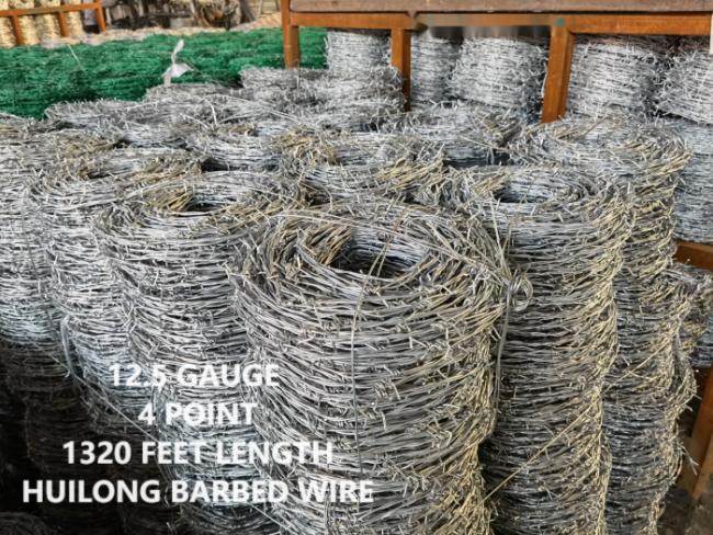 Barbed wire production process
