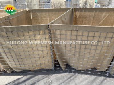 China Heavy Duty 2x2 Hesco Defensive Barriers Welded Bastion With Geotextile Sheet for sale