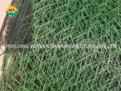 China Green Vinyl Coated Chicken Wire Netting 1.2x13x0.7mm With Hexagonal Mesh Hole for sale