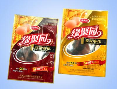China 160 Micron Plastic Food Packaging Bags With Clear Window / Hang Hole for sale
