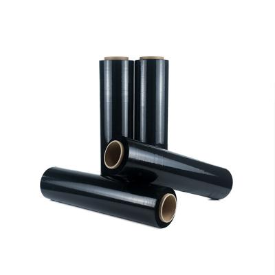 China Rollo negro impermeable del plástico de embalar de la plataforma reciclable para los muebles en venta