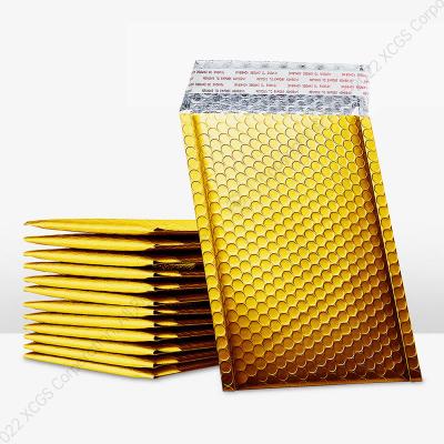 China Heatproof Gold Bubble Mailer Poly Bags Self Seal Shock Resistant for sale