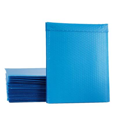 China Blue LDPE Poly Bubble Mailer Bag Waterproof Recyclable Self Seal for sale