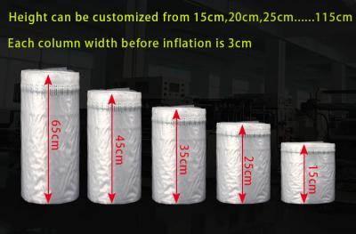 China 10mm Thickness Bubble Wrap Roll Transparent Red Blue 5mm Height en venta