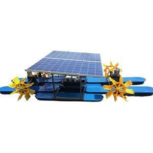 China 2m Water Wheel Pond Aerator 60dB Low Noise Solar Powered Paddle Wheel for sale