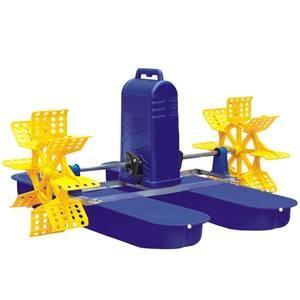 China 2.6KG/H Fish Farm Aerator Aquaculture Farm Pond Aeration Paddle Wheel 1.0HP for sale