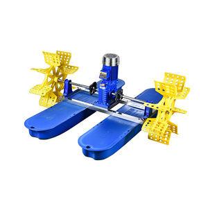 China 1hp SS304 2 Impeller Paddle Wheel Aerator Solar Aerator For Fish Farming Pond for sale