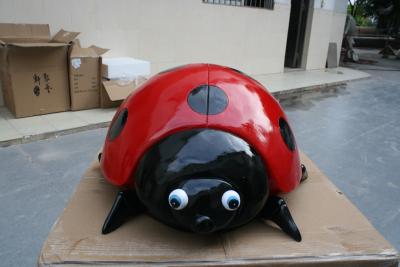 China Outdoor Resin Animal Sculpture Seven Star Ladybird Color Custom for sale
