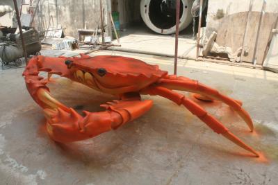 China Marine Crab FRP Animal Sculpture Museum Display Custom To Map for sale