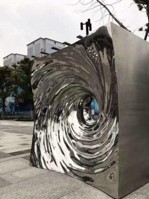 China 500CM Mirror Stainless Steel Sculpture Garden Mall Decorative Sculpture for sale