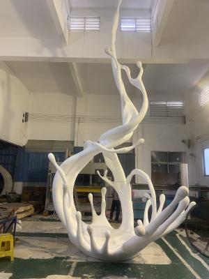 Китай Large EPS Abstract Water Wave Sculpture Customize Polishing Surface продается