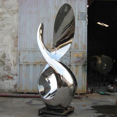Chine Sculpture en acier inoxydable de jardin sculpture en acier inoxydable de miroir de 2500 millimètres à vendre