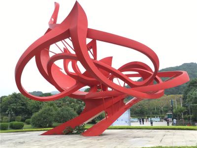 China Landscape Large Outdoor Metal Sculpture Abstract Contemporary Garden Statues for sale