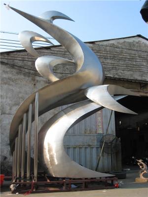 China Geworfene moderne Art Sculpture Stainless Steel Tree-Skulptur-Wasser-Beschaffenheit im Freien zu verkaufen
