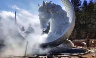 Китай Скульптуры двора белого металла скульптуры металла смолы большие на открытом воздухе продается