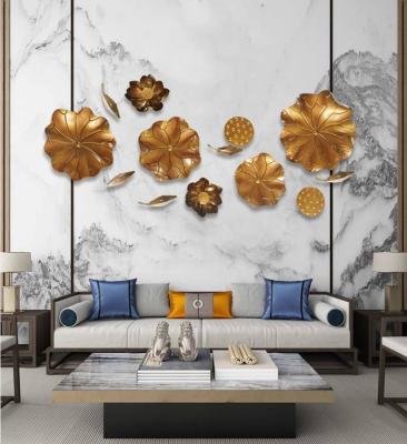 China Iron Lobby Wall Decoration Pendant Spray Paint Contemporary Metal Wall Art Sculpture for sale