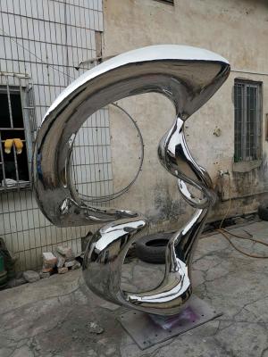 China Large Silver Yard Animal Statues , 1200 Mm Western Art Sculptures for sale