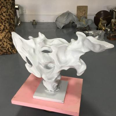China Small Outdoor Abstract Sculpture White Abstract Marble Sculpture Gifts Cabinet Display for sale